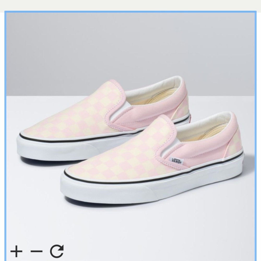 Pink Checkered Slip-On Vans